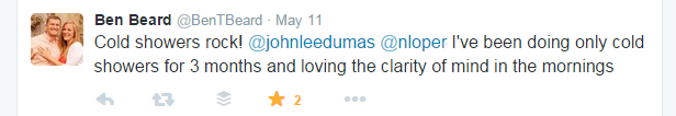 Cold Shower tweets