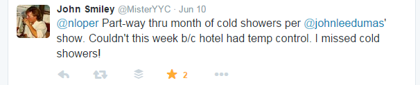 cold shower tweets john